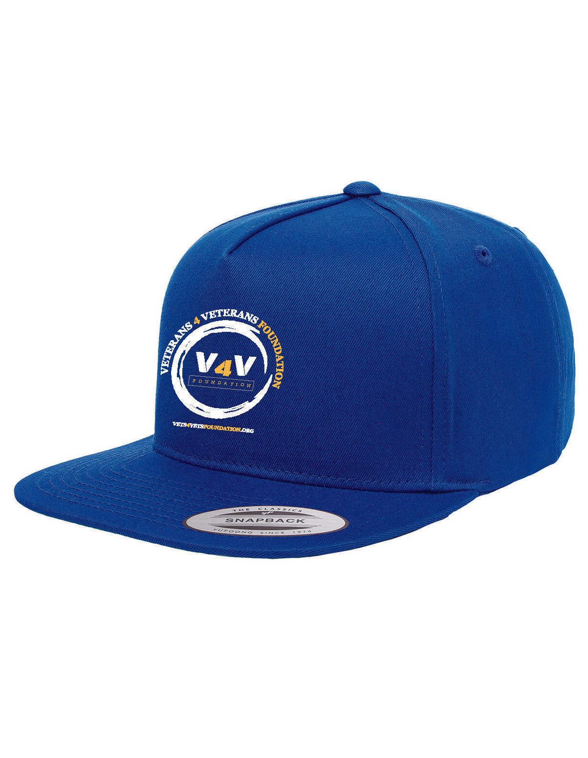 Adult 5-Panel Structured Flat Visor Classic Snapback Cap